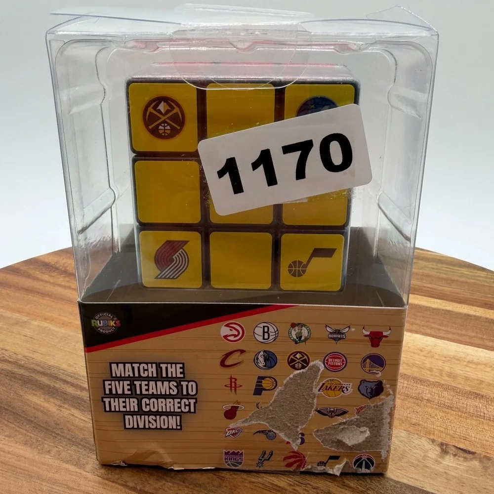 NBA Official Rubik's Divisions Cube Puzzle 30 Team Logos Toyzon RBK-CUB-4012